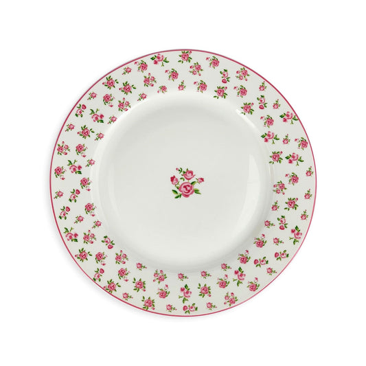 Servizio piatti da dessert Isabelle Rose Holly Shabby chic porcellana 6pz 5105