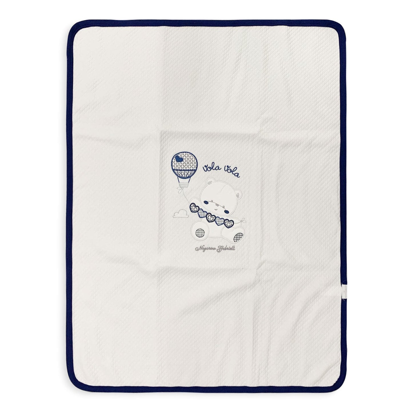 Copertina Neonato in cotone Culla Carrozzina ricamata Nazareno Gabrielli 5179