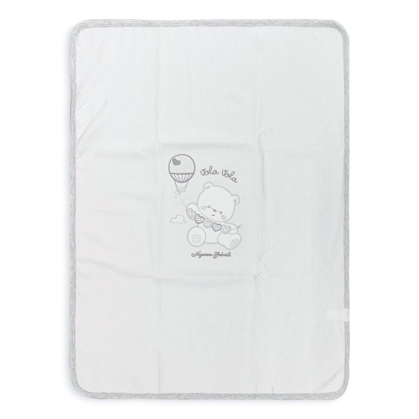 Copertina Neonato in cotone Culla Carrozzina ricamata Nazareno Gabrielli 5179