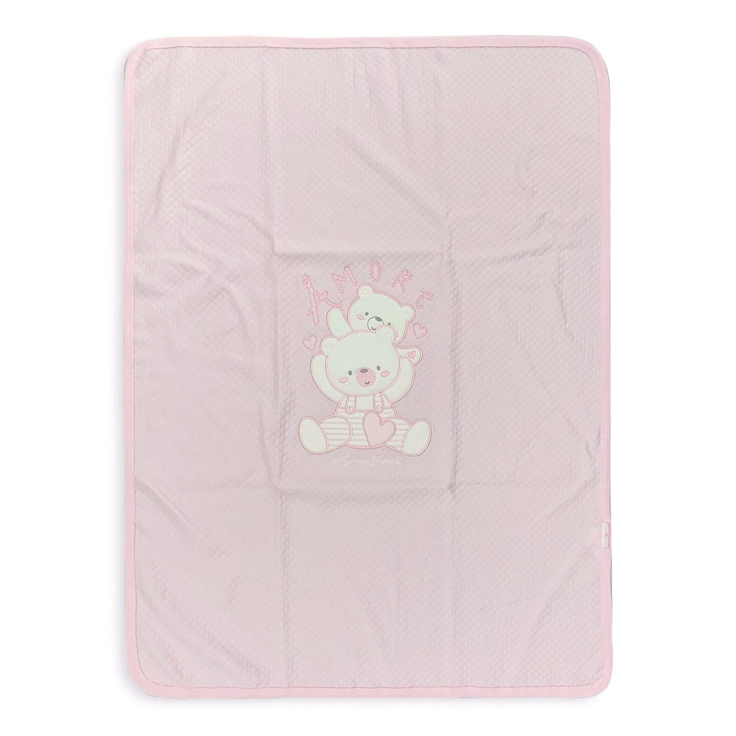 Copertina Neonato in cotone Culla Carrozzina ricamata Nazareno Gabrielli 5179