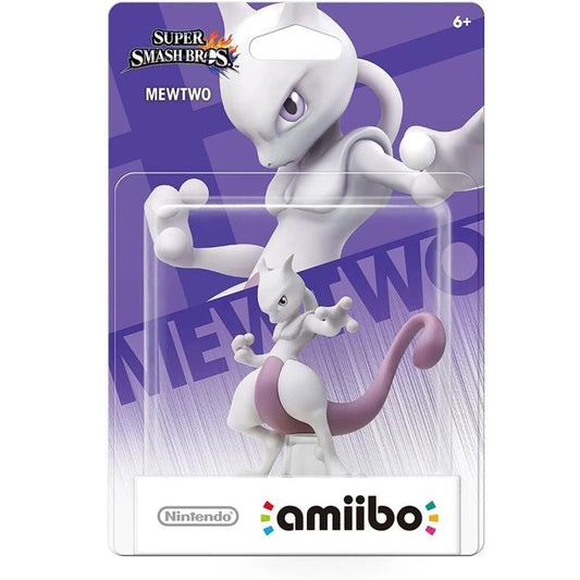 NINTENDO AMIIBO SUPER SMASH BROS COLLECTION MEWTWO (NO.51) POKEMON FIGURE NEW