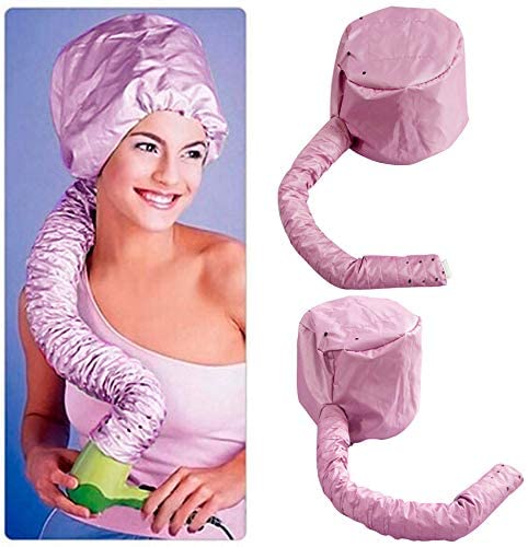 Casco per asciugatura cuffia asciugacapelli con elastico per attacco a phon