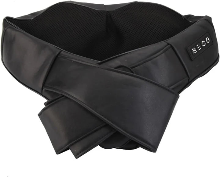 Massaggiatore Cervicale e Schiena Shiatsu con Riscaldamento - Allevia Tensioni Muscolari e Favorisce il Benessere (Nero)