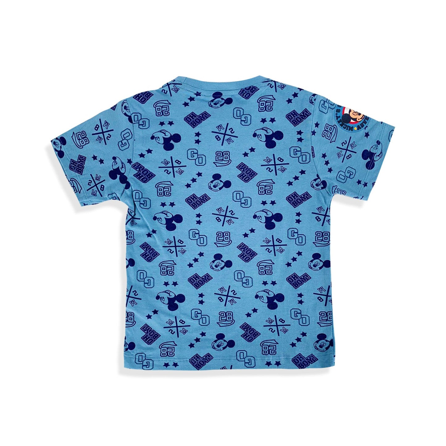 Maglia Disney Mickey Mouse t-shirt mezze maniche in cotone stampata bambino 5201