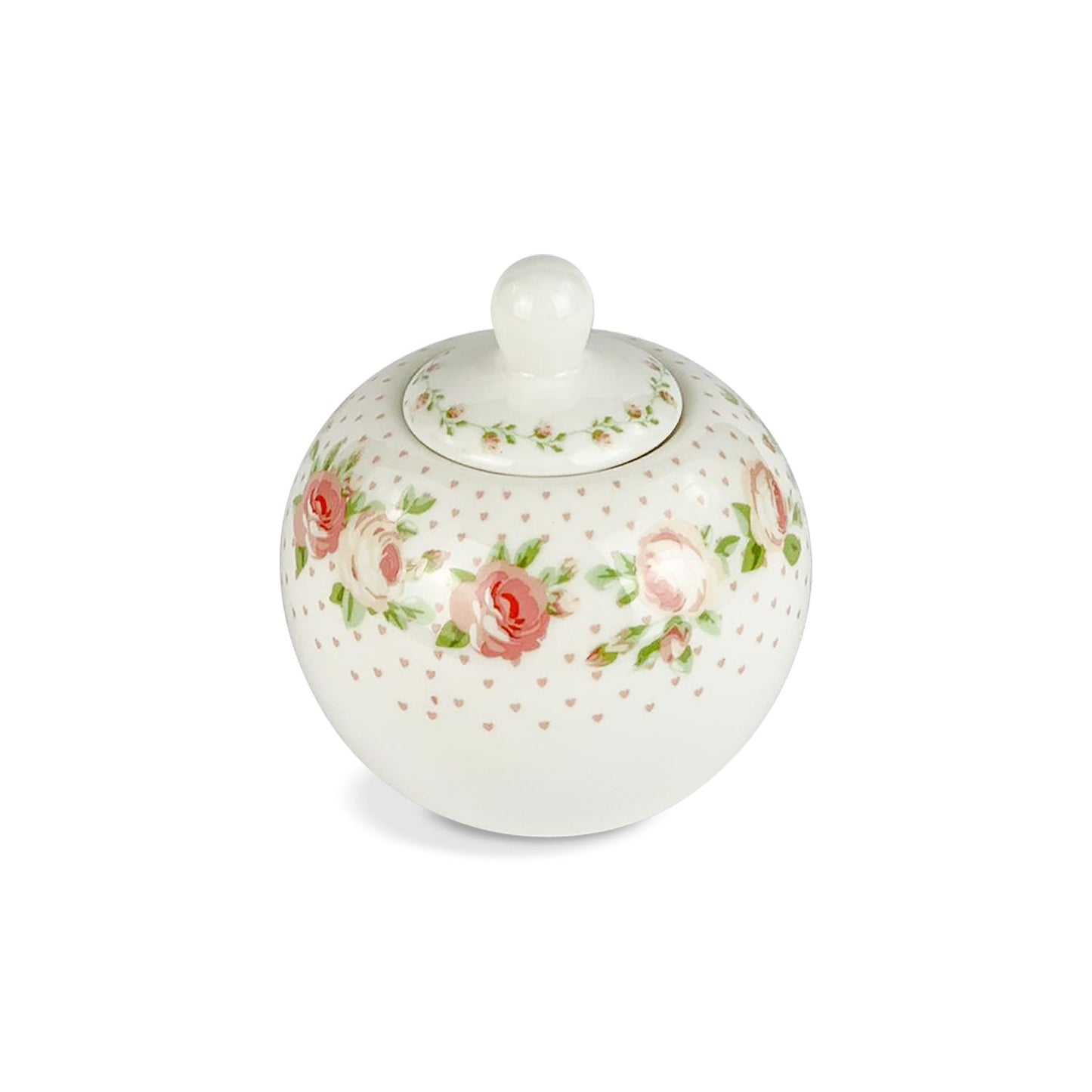 Zuccheriera in porcellana Nuvole di Stoffa Annette Shabby chic rotonda 5206