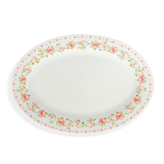 Vassoio ovale in porcellana Nuvole di Stoffa Shabby chic retrò Annette 5243