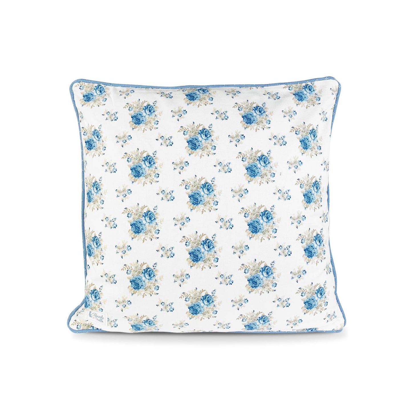 Cuscino arredo Nuvole di Stoffa Shabby Chic Camilla con fiori 40x40 cotone 5275