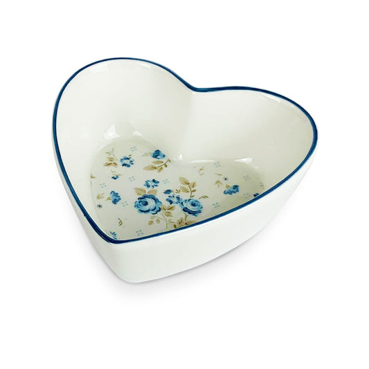Ciotola Nuvole di Stoffa a forma di Cuore Camilla piatti motivo fiori 5297