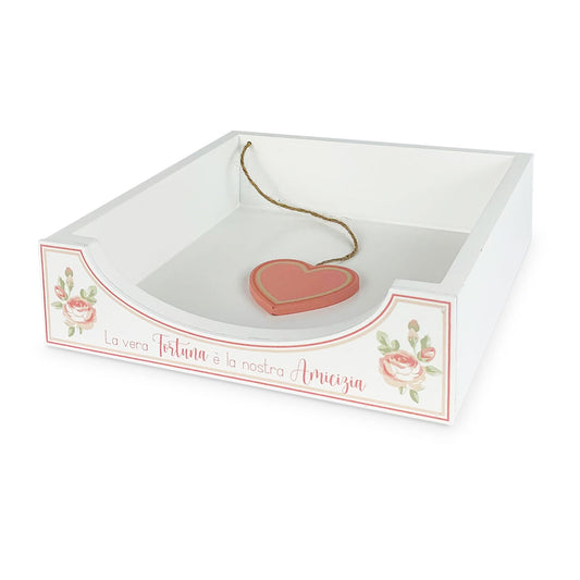 Portatovaglioli in legno Nuvole di Stoffa Shabby chic Annette stile Vintage 5303
