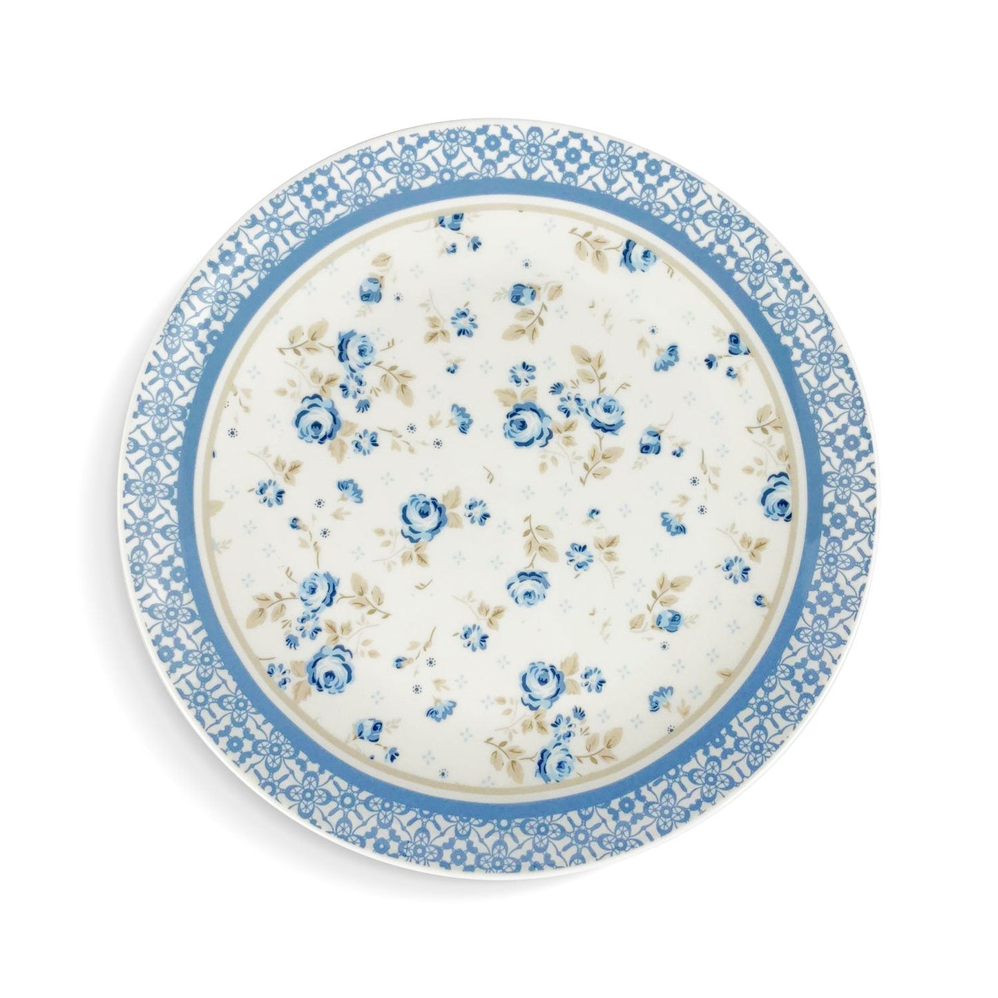 Servizio piatti da dessert Nuvole di Stoffa Shabby chic Camilla fiori 6pz 5323