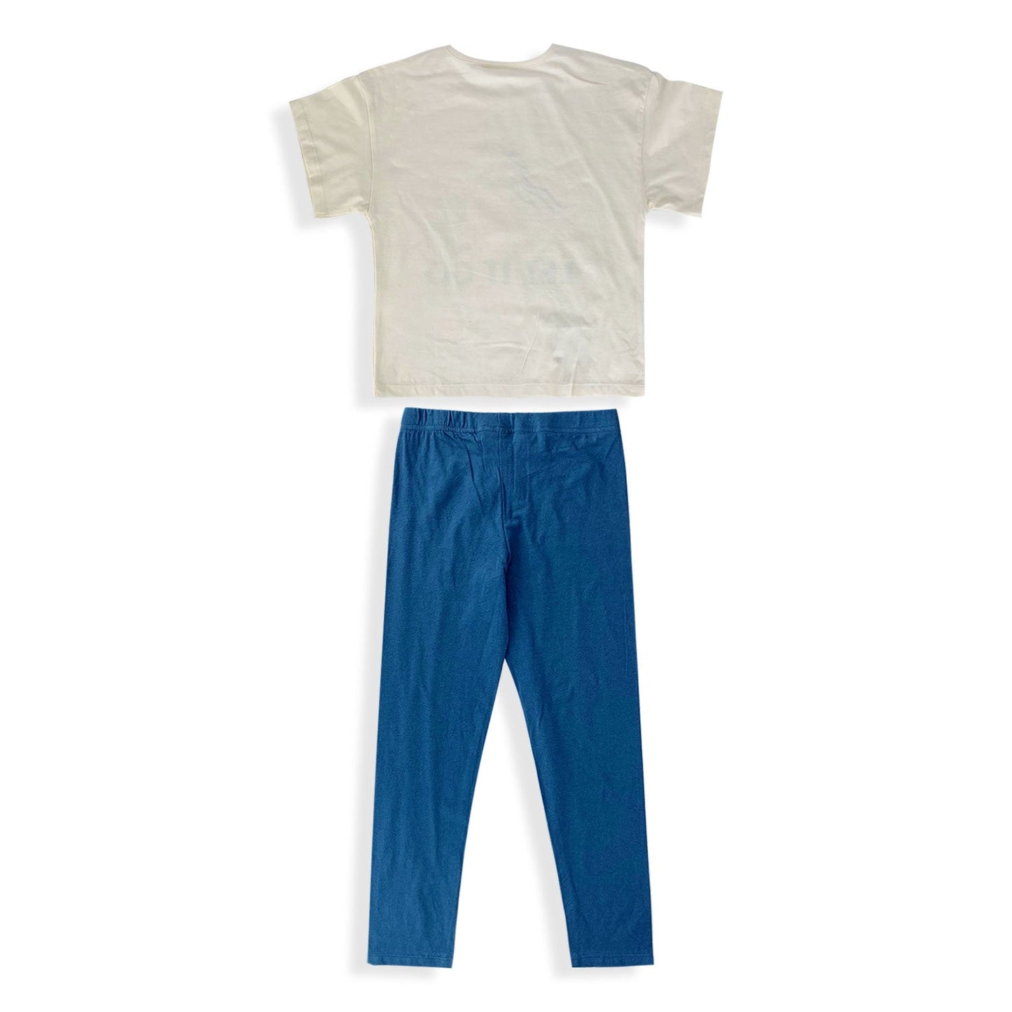 Pigiama Disney Frozen Elsa maniche corte bambina ufficiale in cotone BIO 5362