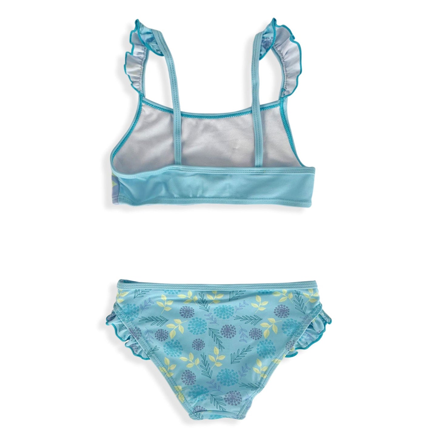 Costume 2 pezzi da mare Disney Frozen ufficiale per bambina piscina BIO 5365