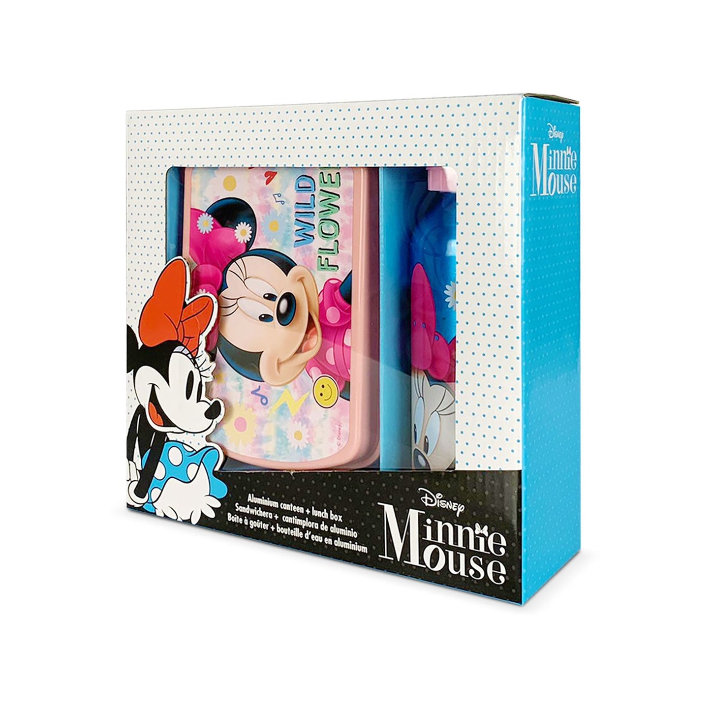 Set pranzo 2 pezzi Disney Minnie Mouse friends borraccia 500ml portapranzo 5389