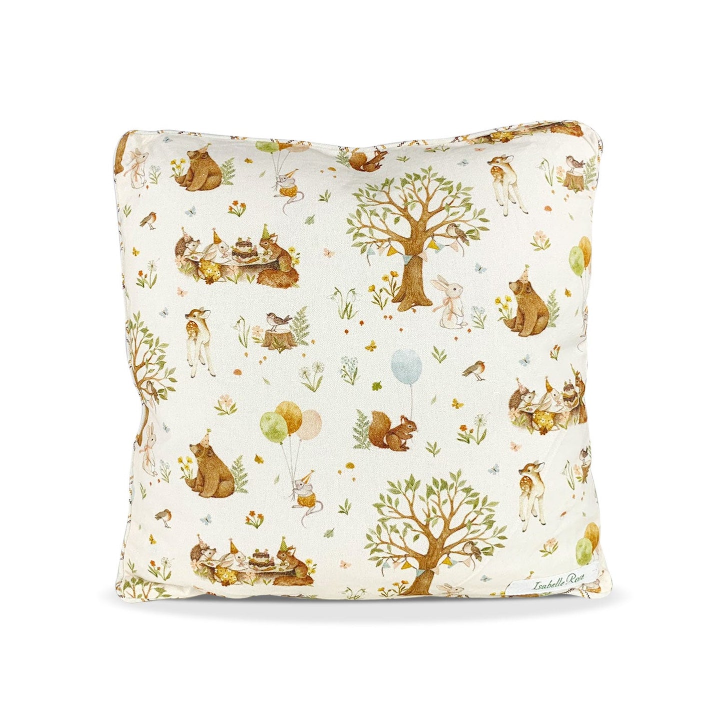 Cuscino arredo Isabelle Rose Shabby Chic Forest party 40x40 cotone Vintage 5411