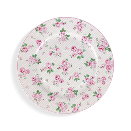 Servizio piatti da dessert Isabelle Rose Lucy Shabby chic porcellana 6pz 5418