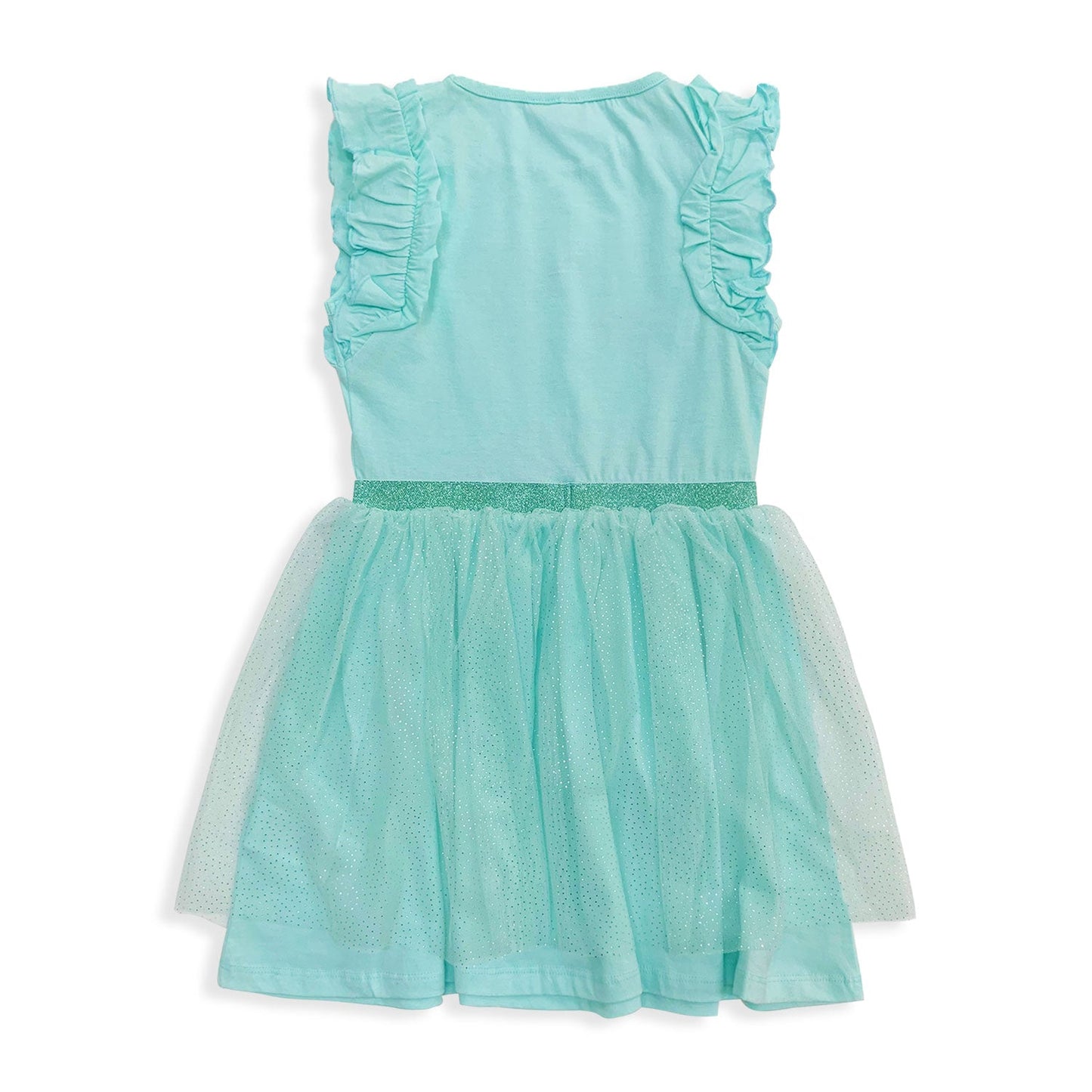 Abito bambina Disney Frozen vestitino stampato con gonna tulle brillantini 5439