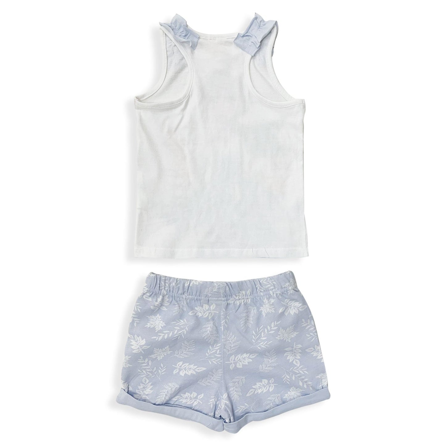 Pigiama Disney Frozen Elsa canotta bambina ufficiale in cotone BIO 5446