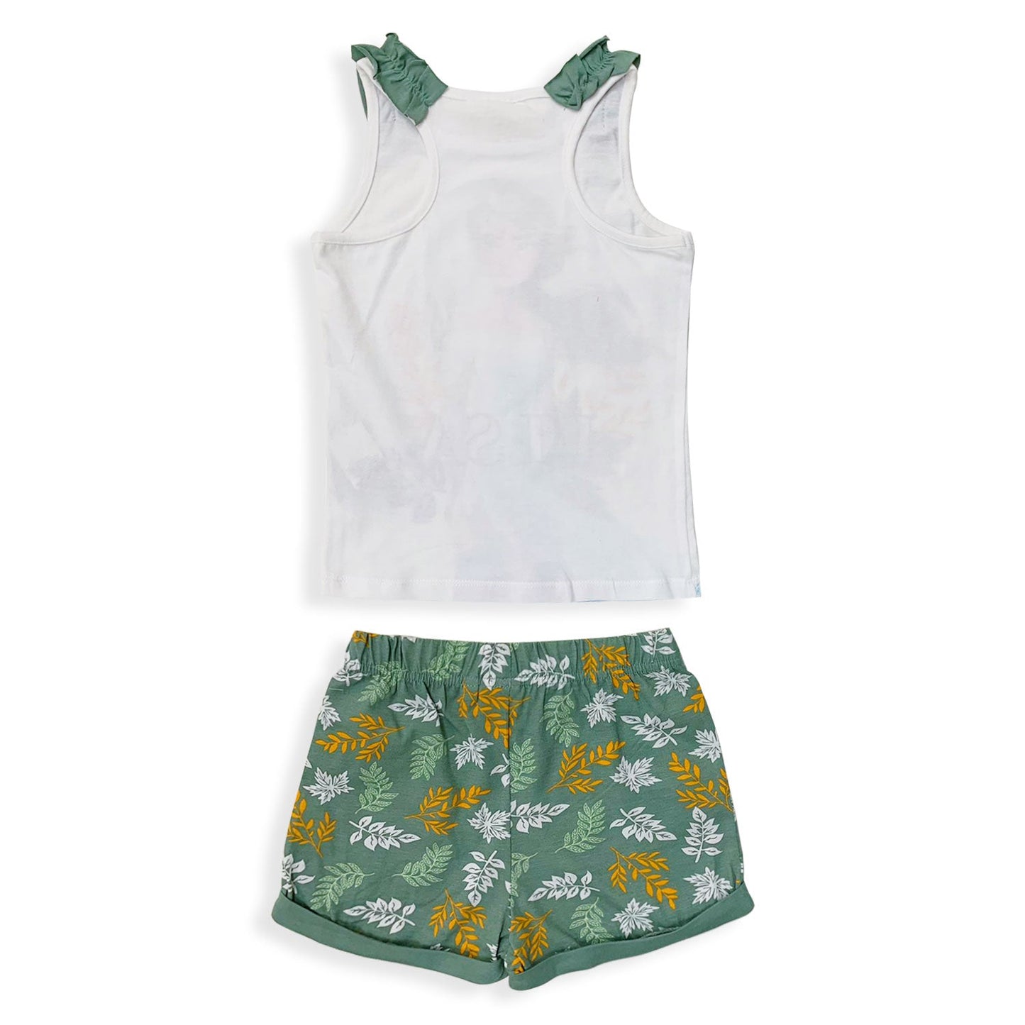 Pigiama Disney Frozen Elsa canotta bambina ufficiale in cotone BIO 5446