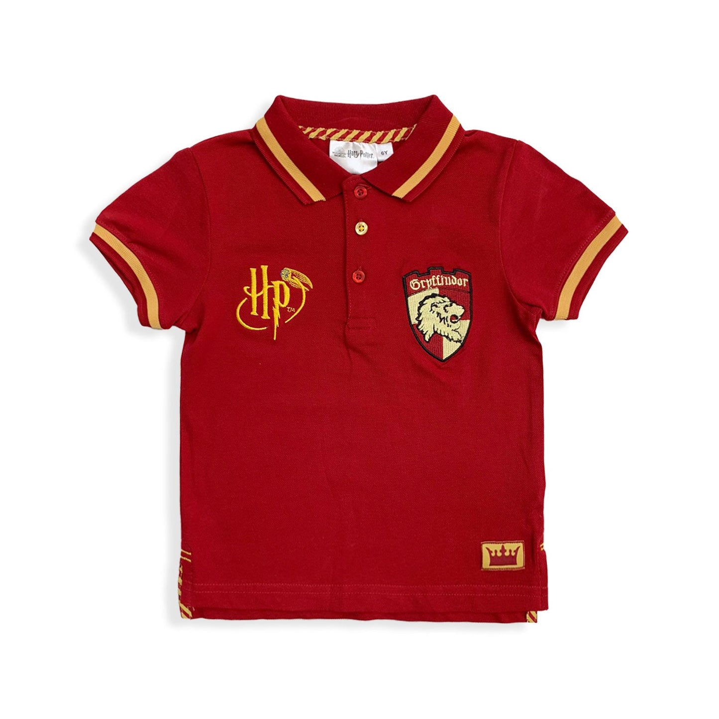 Polo Harry Potter maglietta maniche corte in cotone maglia ricamata bambino 5449