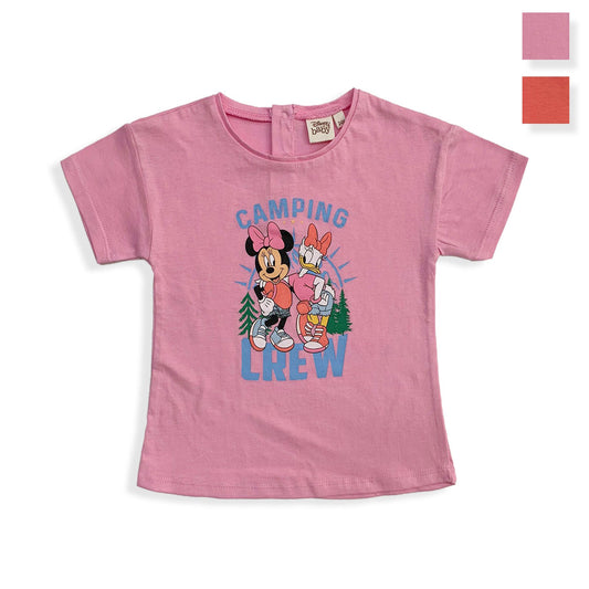 Maglietta neonato Disney Minnie Mouse in cotone bimba maniche corte 5450