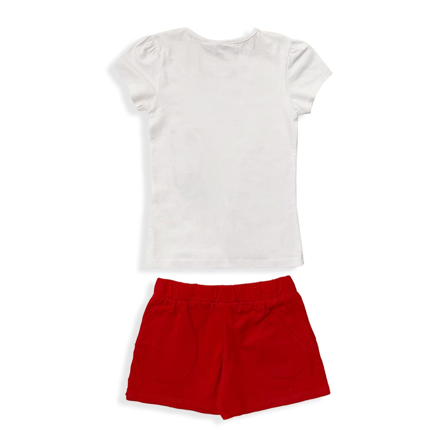 Completo bambina Disney Minnie Mouse t-shirt e pantaloncino in cotone 5452