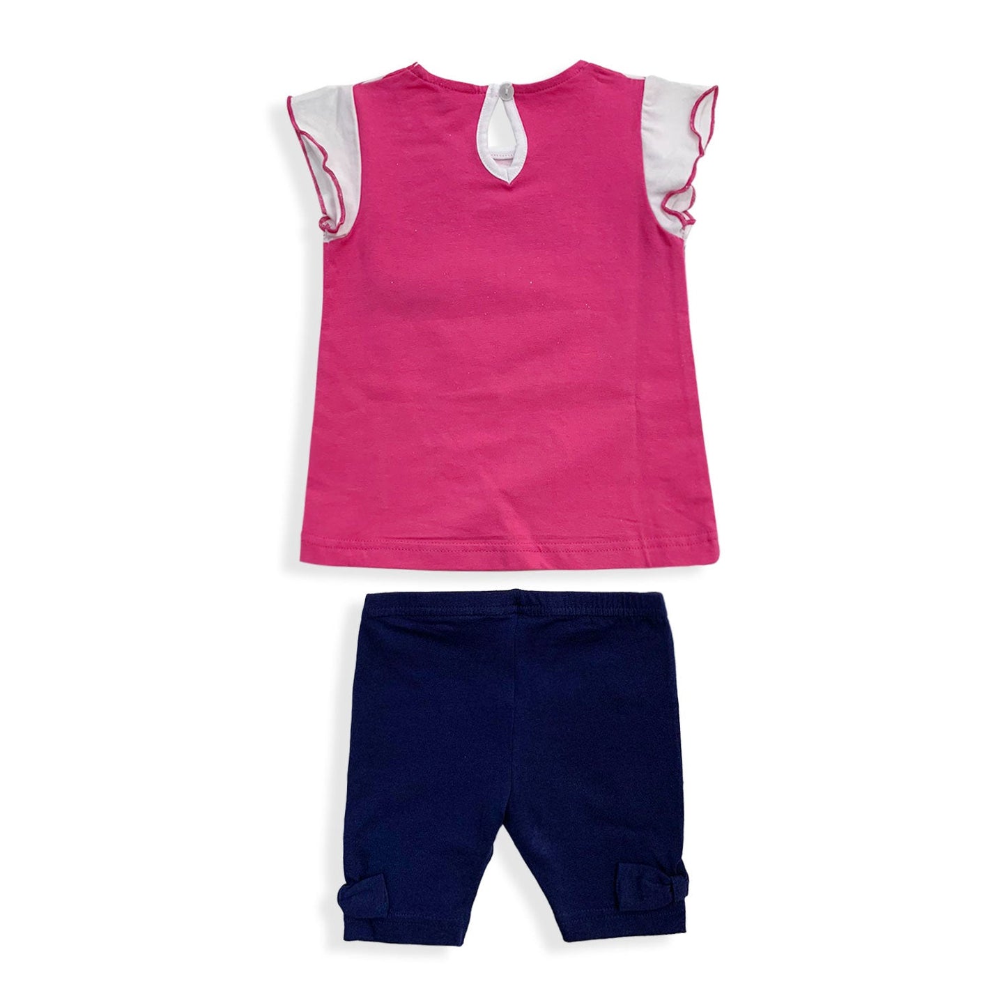 Completino Disney Minnie Mouse in cotone mezze maniche neonato bambina 5493