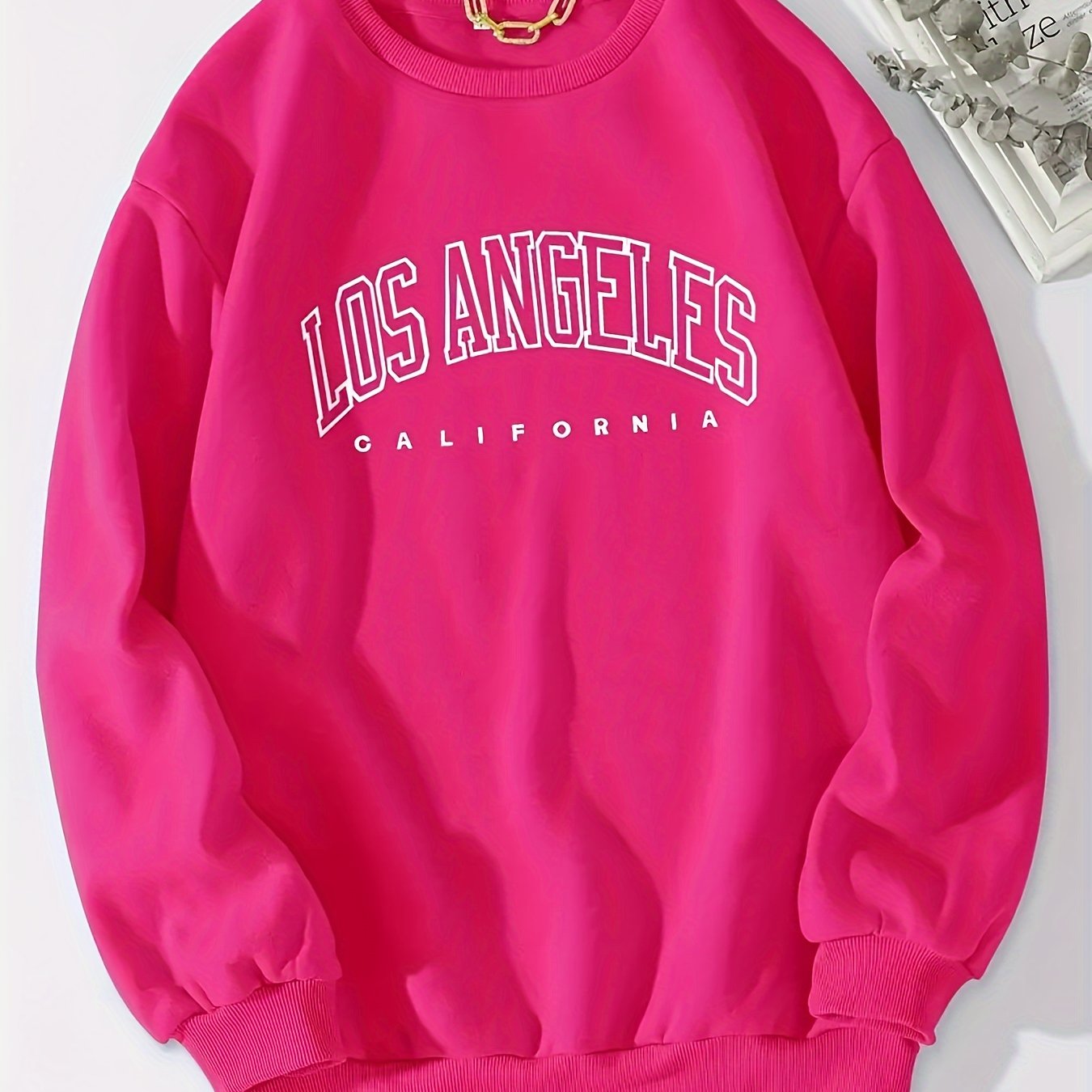 Letter Print Pullover Sweatshirt, Casual Long Sleeve Crew Neck Sweatshirt For Fall & Winter, Women's Clothing