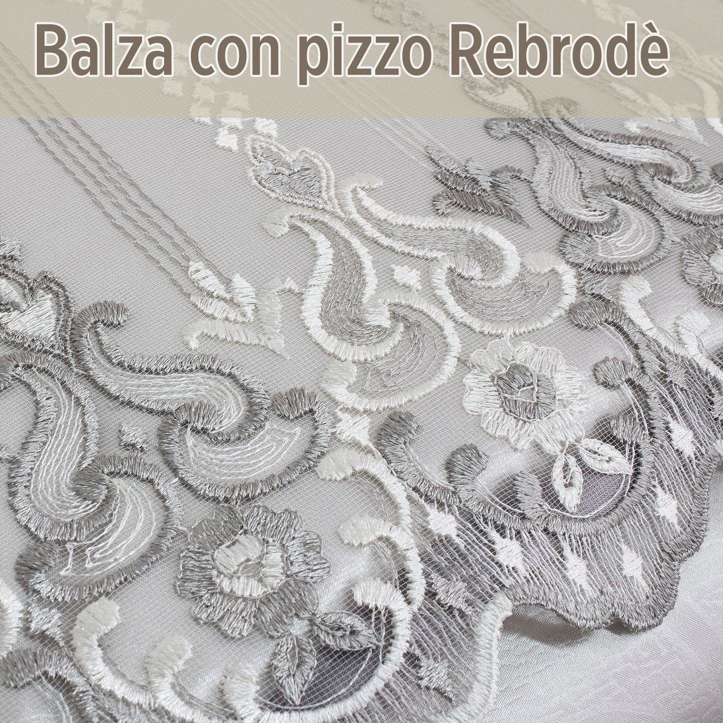 Trapunta piumone invernale letto matrimoniale Renato Balestra con pizzo 5524