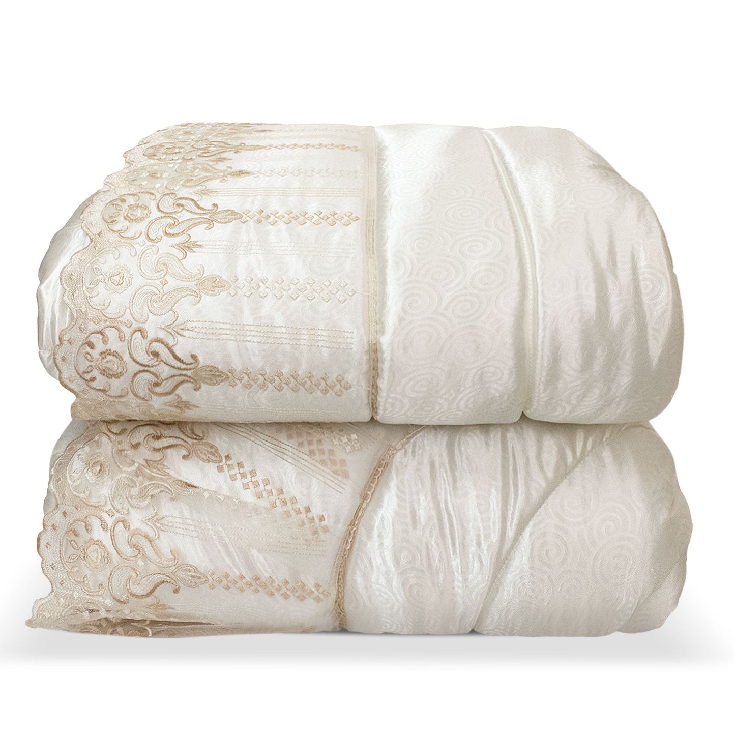 Trapunta piumone invernale letto matrimoniale Renato Balestra con pizzo 5524