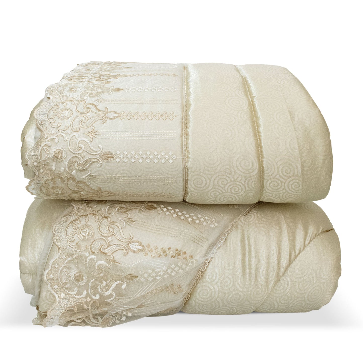 Trapunta piumone invernale letto matrimoniale Renato Balestra con pizzo 5524