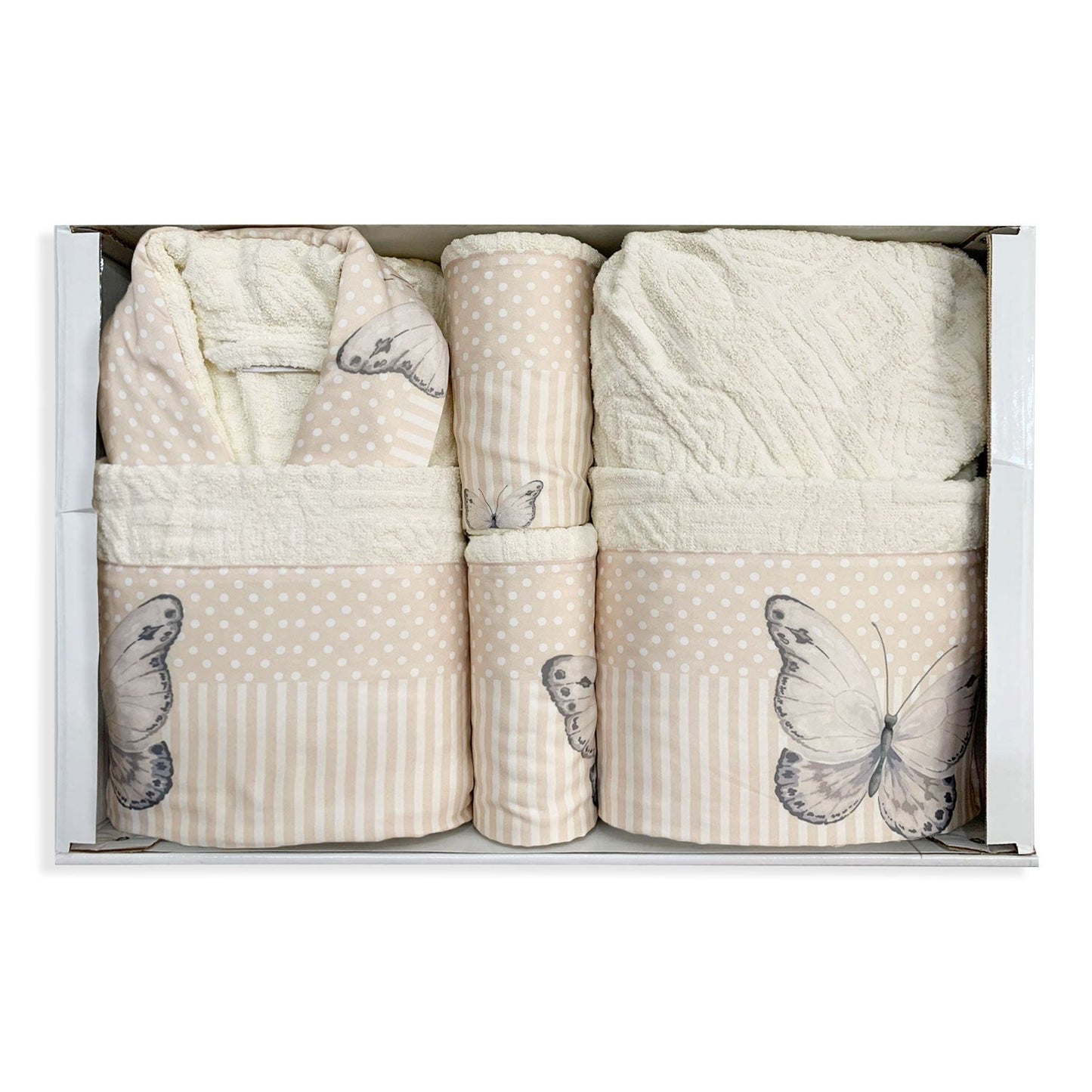 Completo bagno asciugamani accappatoi set uomo donna Renato Balestra 5527