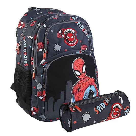 Zaino e astuccio Marvel Spiderman zainetto con bretelle bambino scuola 5546