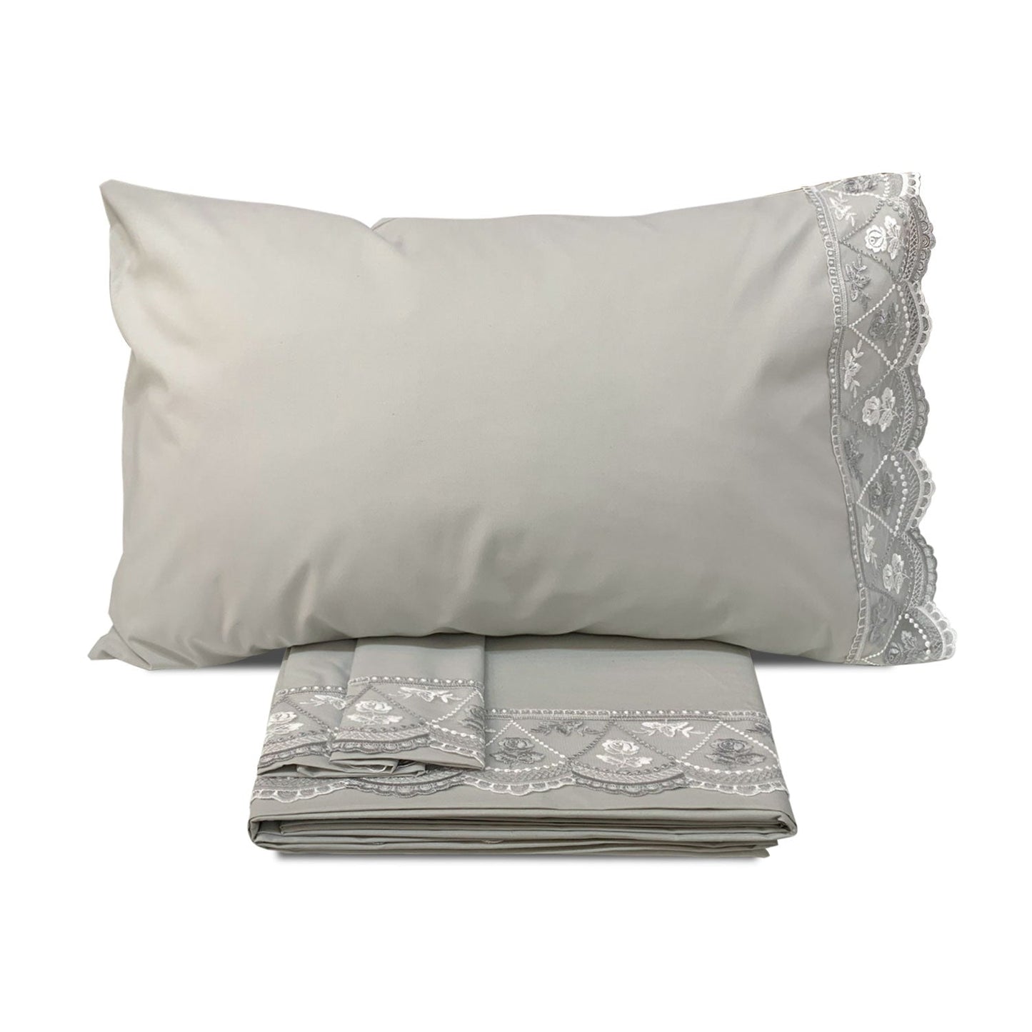 Completo lenzuola in cotone matrimoniale Renato Balestra 2 piazze Penelope 5551