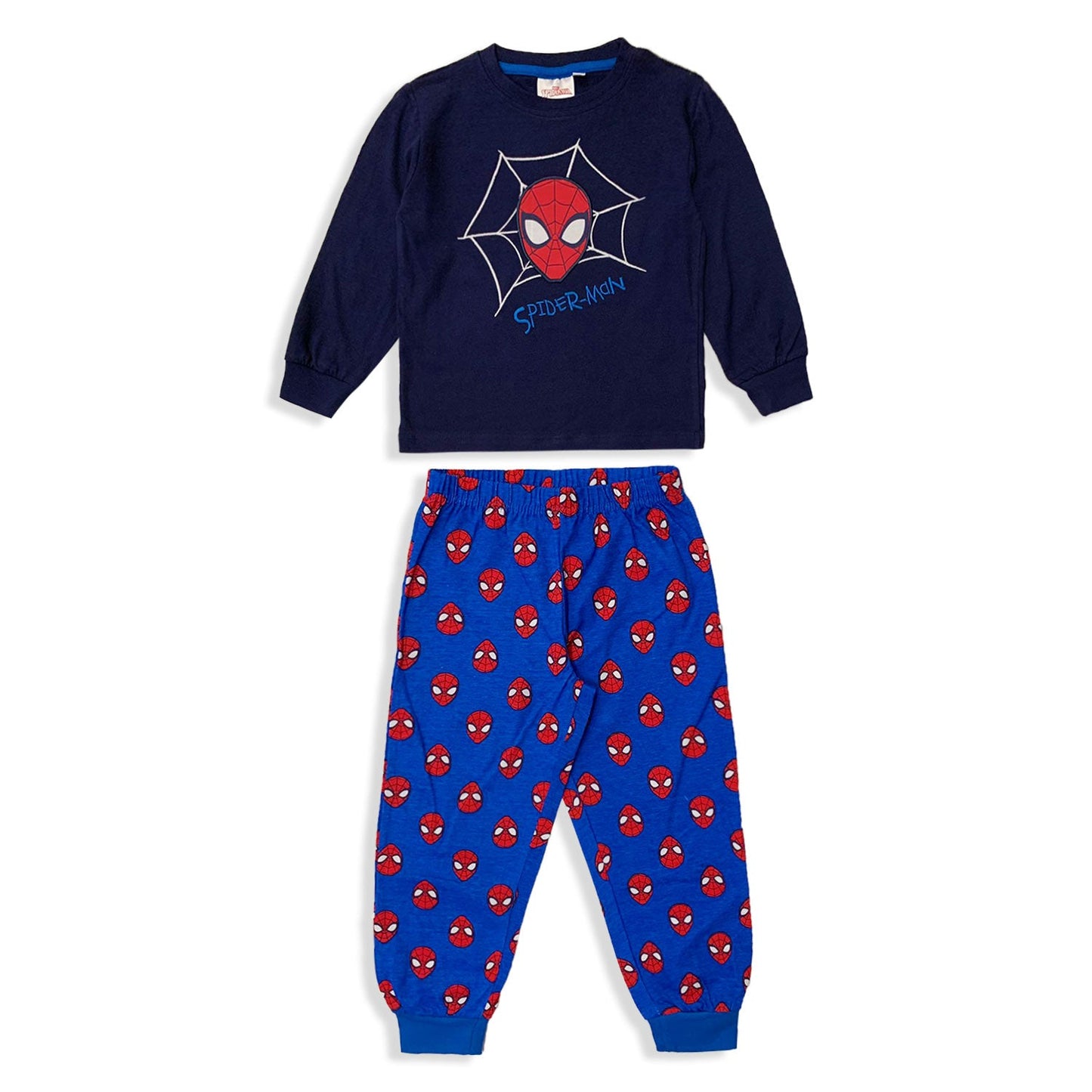 Pigiama Marvel Spiderman lungo ufficiale maniche lunghe in cotone bambino 5571
