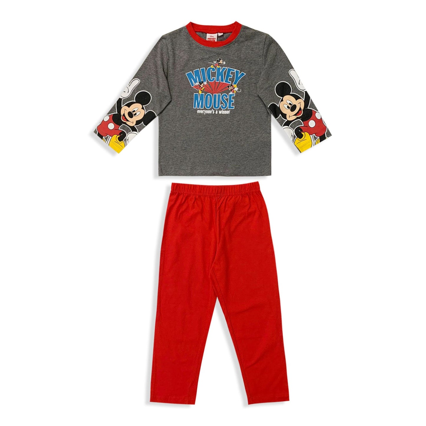 Pigiama Disney Mickey Mouse lungo maniche lunghe in cotone bambino 5572