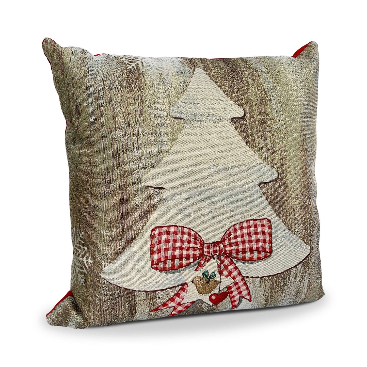 Cuscino natalizio addobbi decori Maestri Cotonieri stampa Albero di Natale 5602