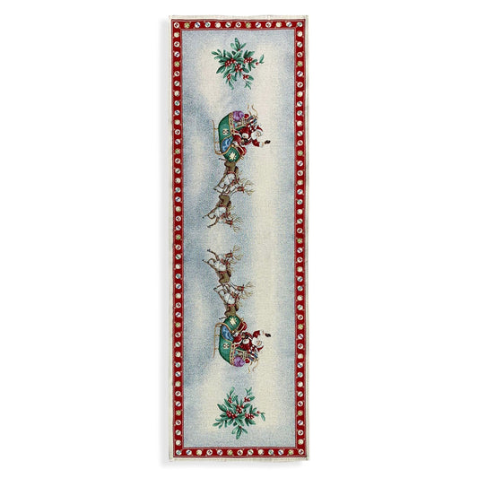 Runner natalizio 47x140cm decorazioni Centrotavola Natale Maestri Cotonieri 5620