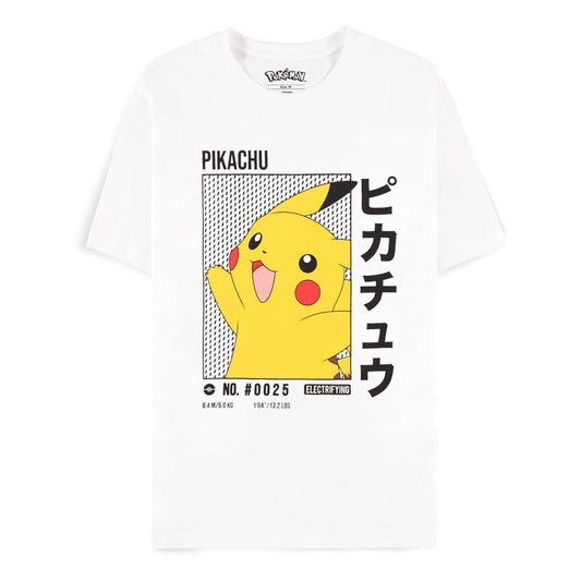 DIFUZED PokÃ©mon - White Pikachu Men's Short Sleeved T-shirt  L