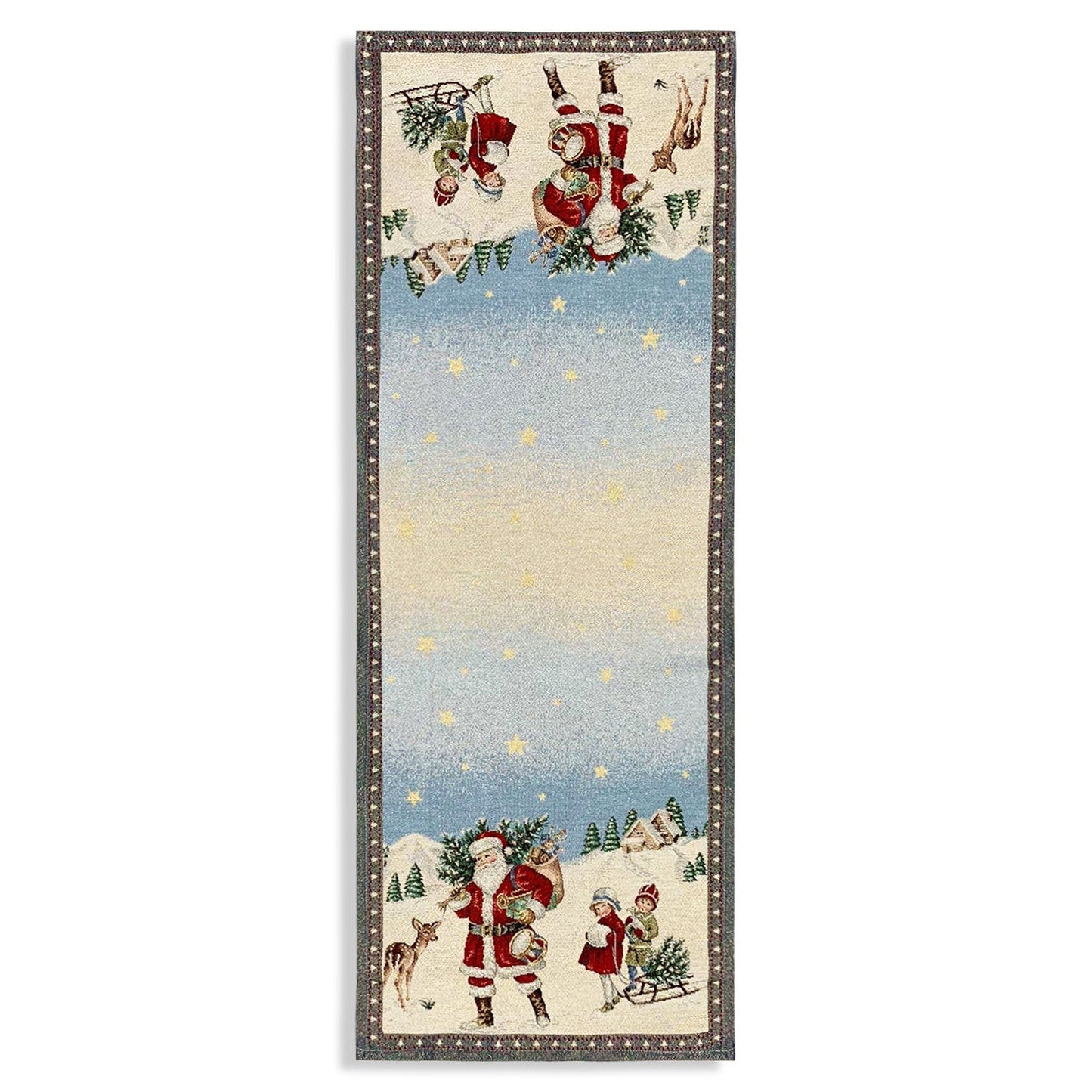 Runner natalizio 40x100cm decorazioni Centrotavola Natale Maestri Cotonieri 5639