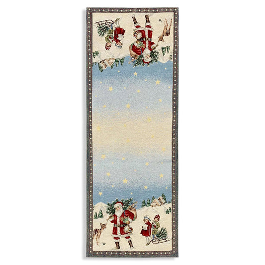 Runner natalizio 40x100cm decorazioni Centrotavola Natale Maestri Cotonieri 5639
