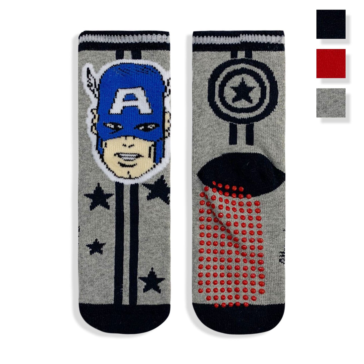 Calzini antiscivolo bambino Marvel Avengers Capitan America Iron Man 5684