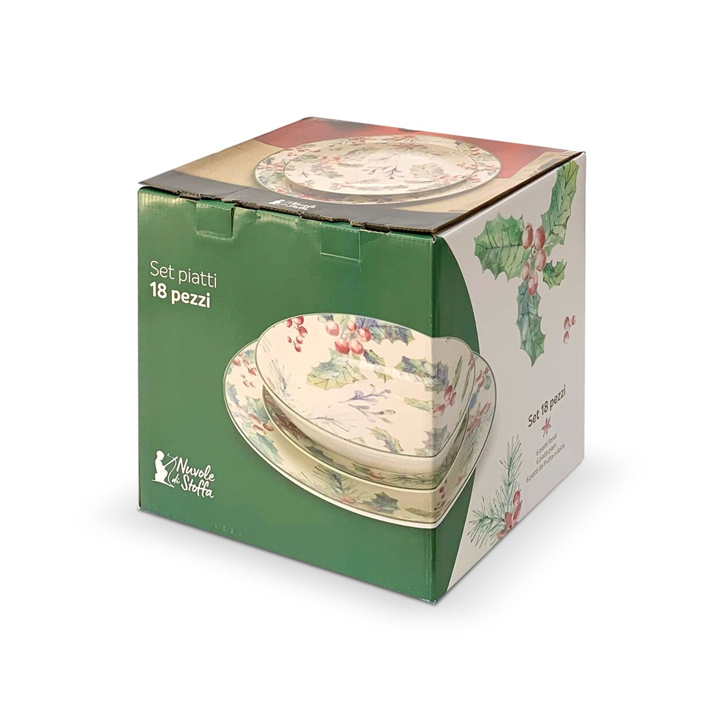 Servizio di 18 piatti Annabel Nuvole di Stoffa in porcellana Shabby Chic 5704