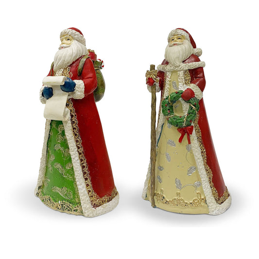 Decorazione natalizia in resina statuina Babbo Natale Idea Regalo Casa 25cm 5749