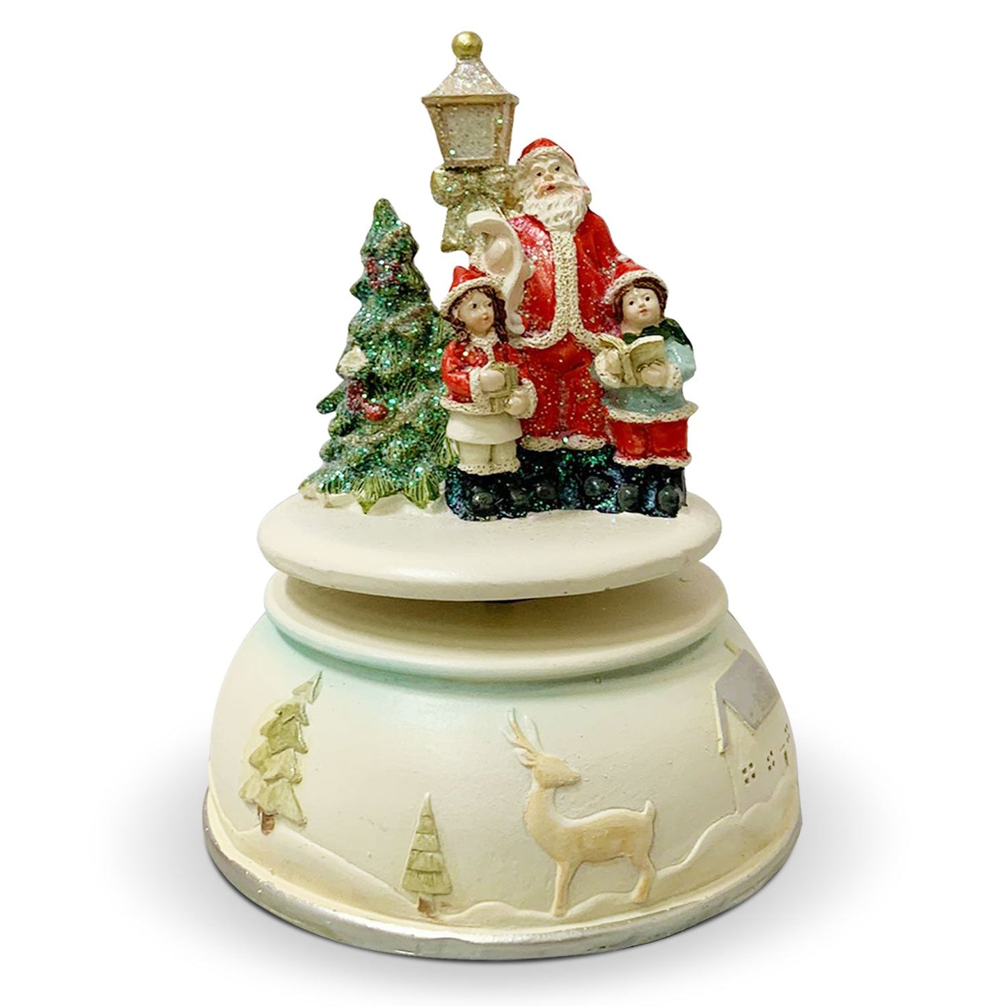 Decorazione natalizia carillon Babbo Natale Nuvole di Stoffa Idea Regalo 5767