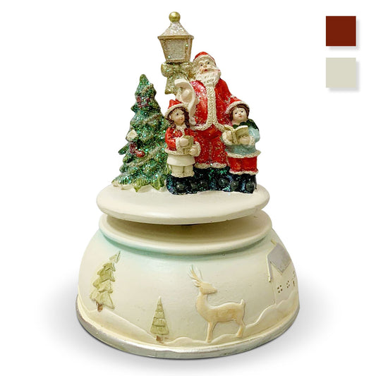 Decorazione natalizia carillon Babbo Natale Nuvole di Stoffa Idea Regalo 5767