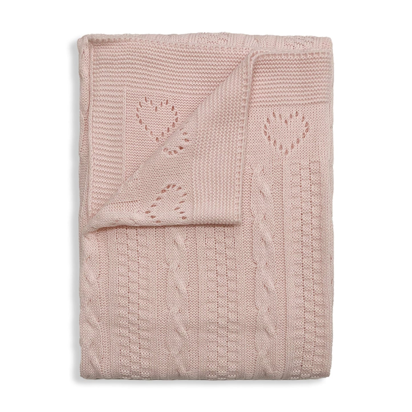 Copertina Neonato effetto lana Culla Carrozzina Nazareno Gabrielli cuori 5791