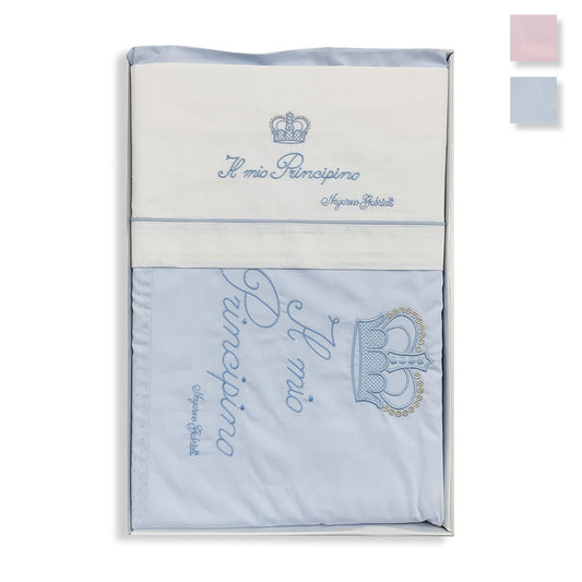 Coordinato culla carrozzina ricamato Nazareno Gabrielli neonato set 5 pezzi 5792