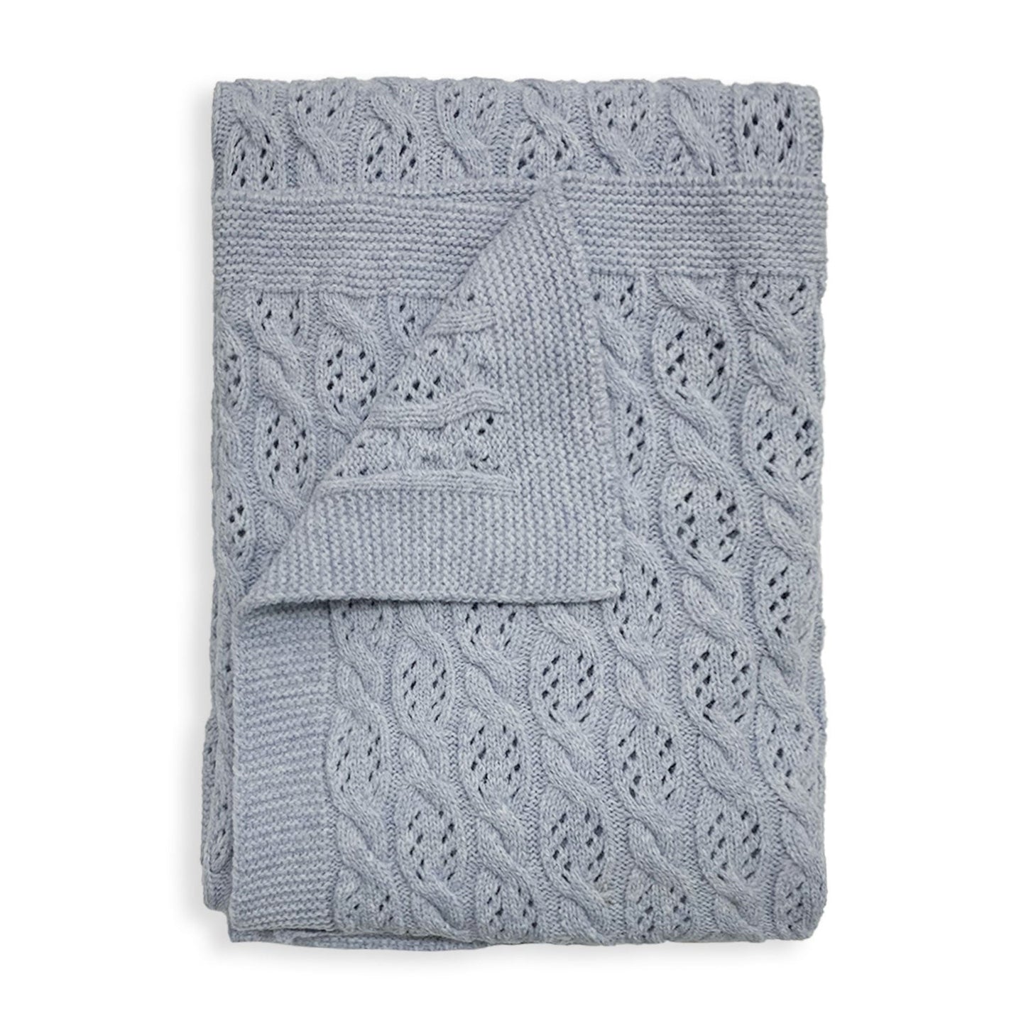 Copertina Neonato in mano lana Culla Carrozzina Nazareno Gabrielli treccia 5795