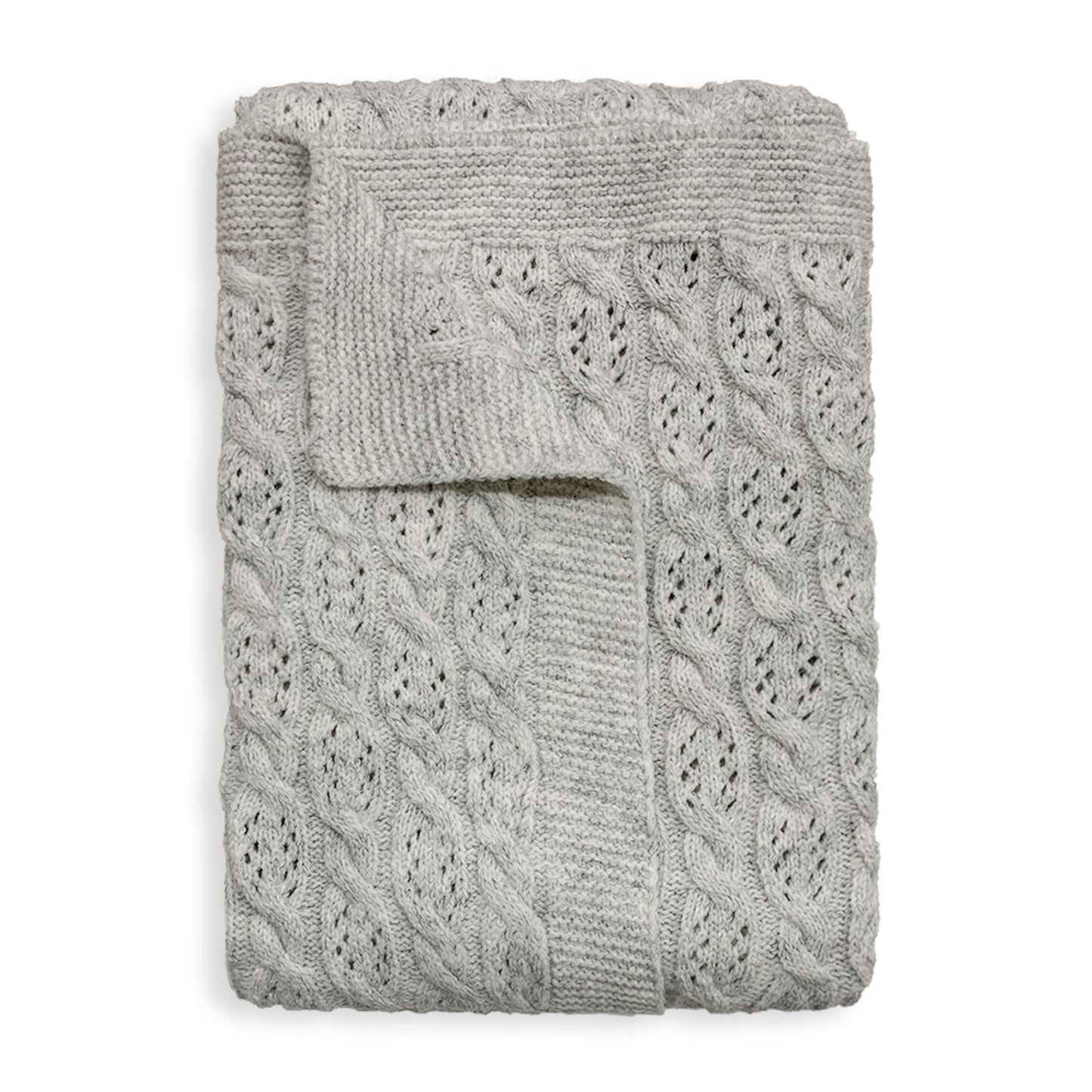 Copertina Neonato in mano lana Culla Carrozzina Nazareno Gabrielli treccia 5795