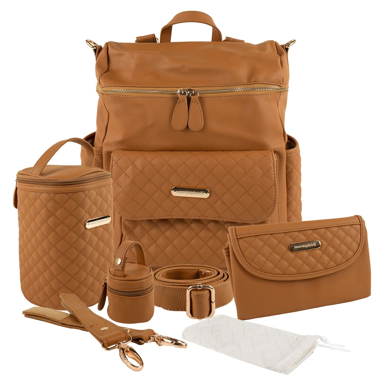 Set Borsa fasciatoio per nascita Neonato Nazareno Gabrielli in ecopelle 5805